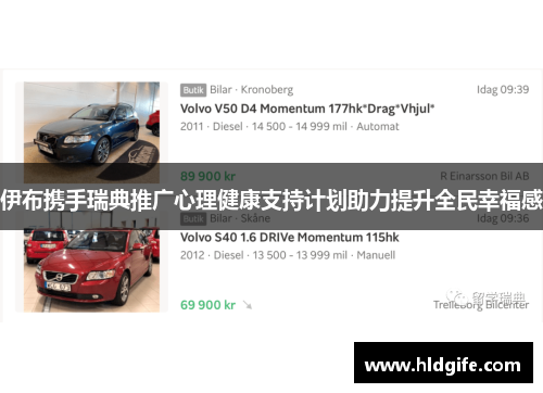 伊布携手瑞典推广心理健康支持计划助力提升全民幸福感