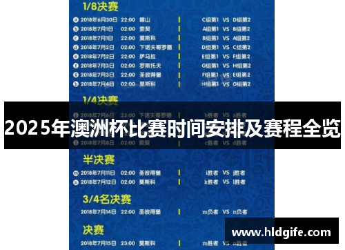 2025年澳洲杯比赛时间安排及赛程全览